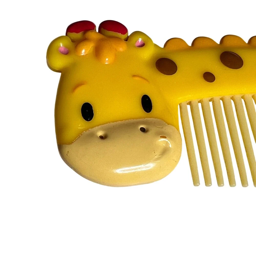 Giraffe Kids Hair Comb Yellow Green Cute Cartoon‎ Animal Brush Stocking Stuffer